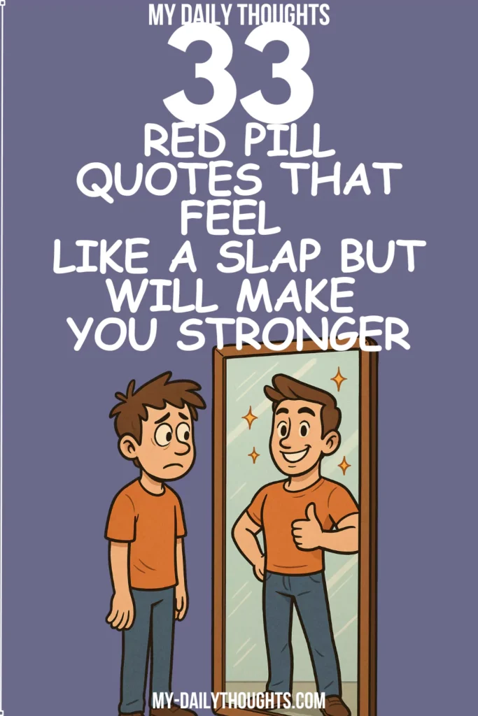 33 Red Pill Quotes That Feel Like a Slap But Will Make You Stronger