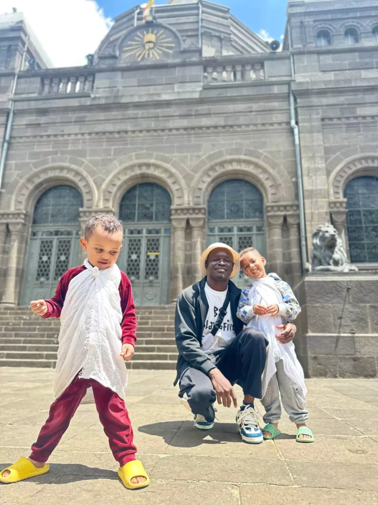 Lucky and to Ethiopian boys