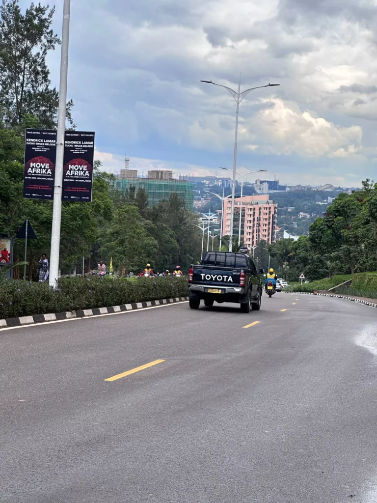The clean street of Kigali