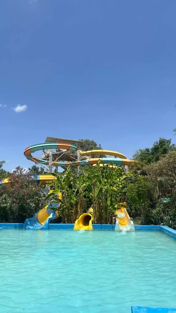 First waterslide in Kuriftu resort