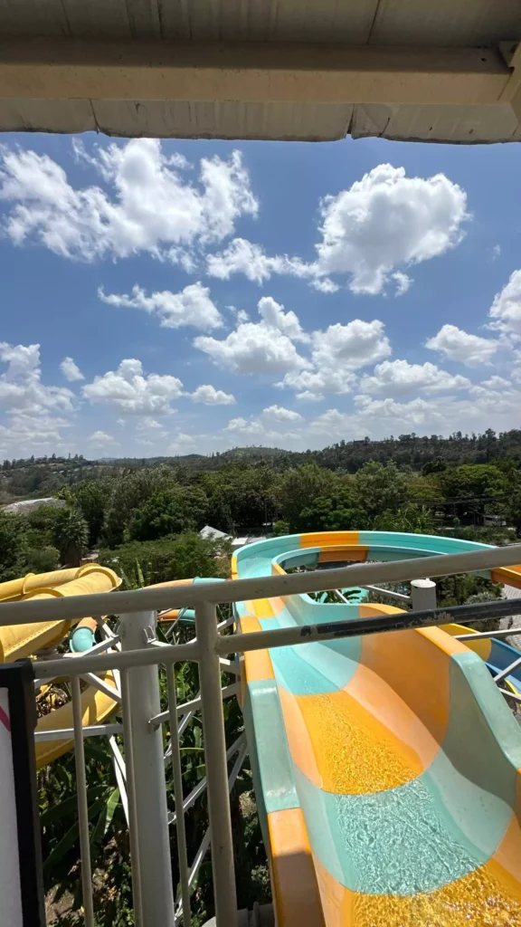First waterslide in kuriftu aerial view