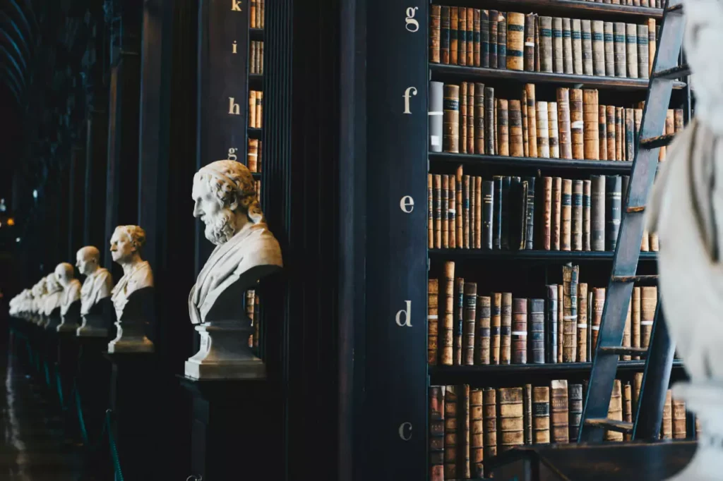 Philosophers in library 