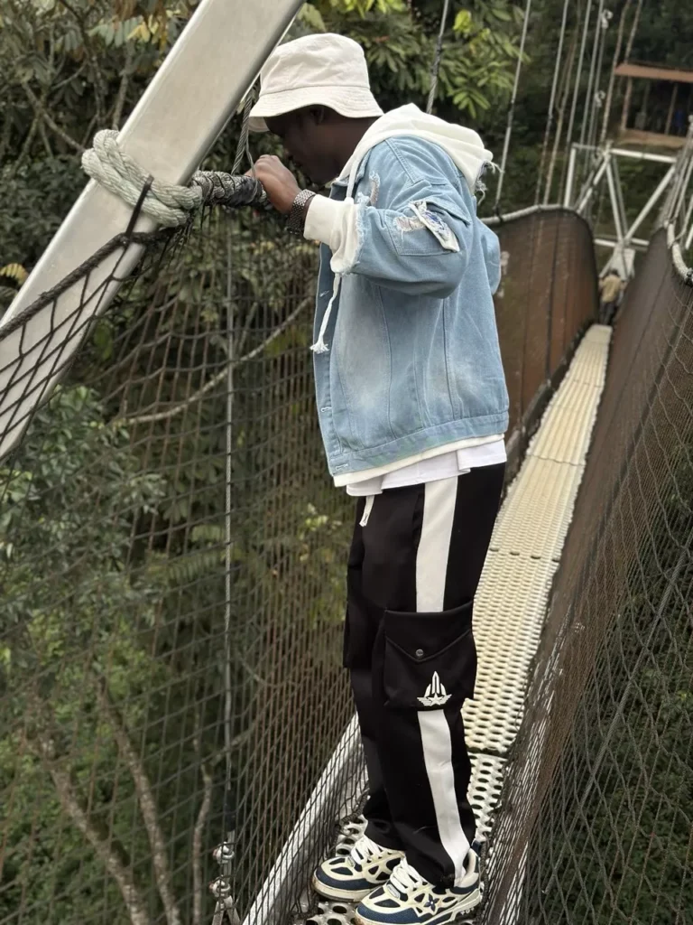 Lucky on Canopy walk in Nyungwe