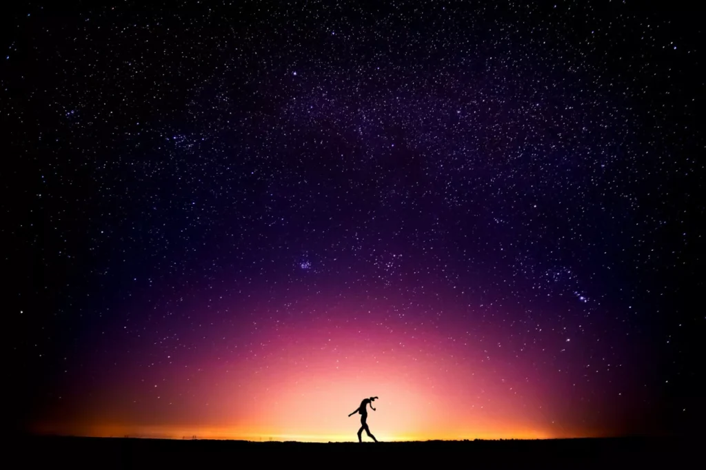 a man with stars behind illustration