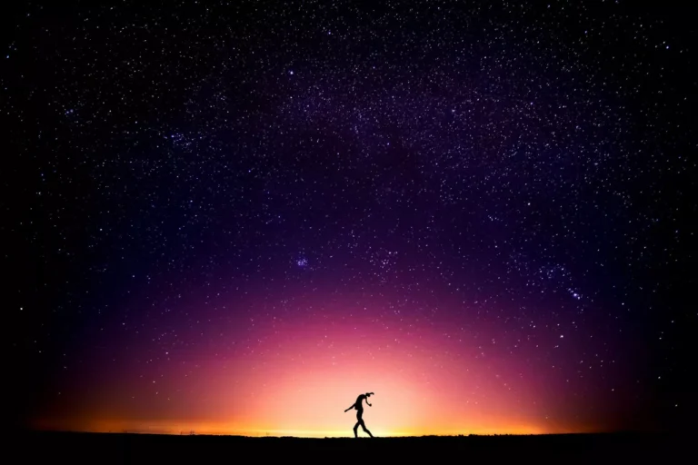 a man with stars behind illustration